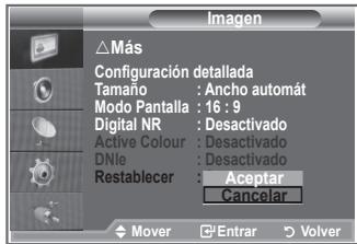 SAMSUNG LE26S81B - Puede volver a los ajustes de imagen predefinidos de fábrica. - 2