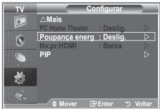 SAMSUNG LE26S81B - Utilizar a função Poupança energ. - 1