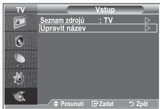 SAMSUNG LE26S81B - Úprava názvů vstupních zdrojů - 1