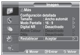 SAMSUNG LE26S81B - Puede volver a los ajustes de imagen predefinidos de fábrica. - 1