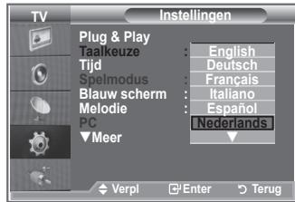 SAMSUNG LE26S81B - Wanneer u de tv voor het eerst gebruikt, moet u de taal selecteren voor het weergeven van menu's en aanwijzingen. - 2