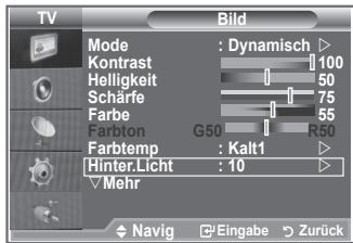 SAMSUNG LE26S81B - Sie können die Bildschirmhelligkeit durch Einregeln der LCD-Hintergrundhelligkeit anpassen. (0\~10) - 1
