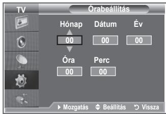 SAMSUNG LE26S81B - Az aktuális idő beállítása és megjelenítése - 2