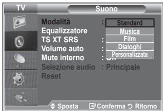 SAMSUNG LE26S81B - È possibile selezionare il tipo di effetto audio da utilizzare mentre si guarda una trasmissione. - 2
