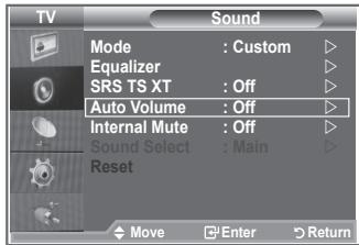 SAMSUNG LE26S81B - Adjusting the Volume Automatically - 1