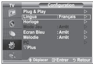 SAMSUNG LE26S81B - Choix de la langue - 1