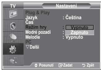SAMSUNG LE26S81B - Použití režimu hry - 2