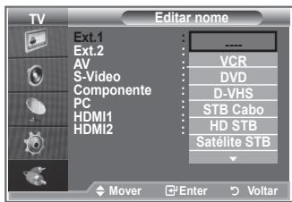 SAMSUNG LE26S81B - Identifique o dispositivo ligado às tomadas de entrada para que a selecção de fontes de entrada se torne mais fácil. - 2