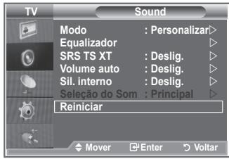 SAMSUNG LE26S81B - Repor as predefinições de som - 1