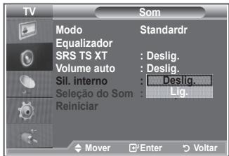 SAMSUNG LE26S81B - Se quiser ouvir som em de colunas separadas, cancele o amplificador interno. - 2