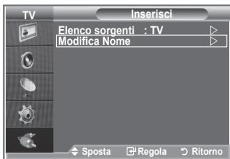 SAMSUNG LE26S81B - Modifica dei nomi delle sorgenti di ingresso - 1