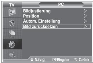 SAMSUNG LE26S81B - Bildeinstellungen initialisieren (Bild zurücksetzen): Sie können alle Bildeinstellungen auf die werkseitig eingestellten Ausgangswerte zurücksetzen. - 5