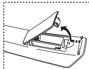 SAMSUNG LE26S81B - Vstavljanje baterij v daljinski upravljalnik - 1