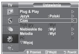 SAMSUNG LE26S81B - Ustawianie i wyświetlanie zegara - 1