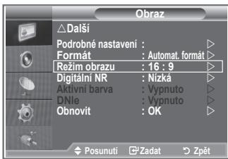 SAMSUNG LE26S81B - Výběr režimu obrazu - 1