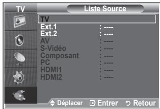 SAMSUNG LE26S81B - Vous pouvez sélectionner parmi les sources extérieures connectées aux prises d'entrée du téléviseur. - 2