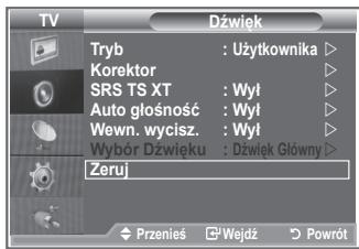 SAMSUNG LE26S81B - Przywracanie domyślnych ustawień dźwięku - 1