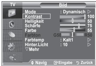 SAMSUNG LE26S81B - Das Gerät verfügt über mehrere Einstellmöglichkeiten für die Bildqualität. - 1