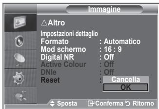 SAMSUNG LE26S81B - Ripristino delle impostazioni predefinite dell'immagine - 2