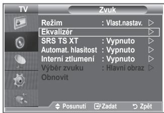 SAMSUNG LE26S81B - Nastavení zvuku lze upravit podle vašich osobních potřeb. - 1