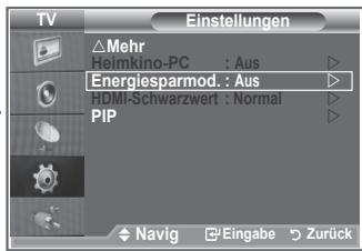 SAMSUNG LE26S81B - Verwenden der Energiesparfunktion - 1