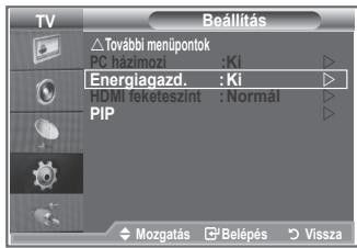 SAMSUNG LE26S81B - Az Energy Saving (Energiatakarékosság) funkció használata - 1