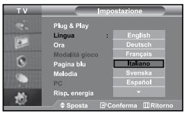 SAMSUNG LE27S71B - Scelta della lingua - 1