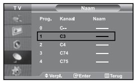 SAMSUNG LE27S71B - U kunt de nummers van twee kanalen uitwisselen om: - 1