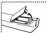 SAMSUNG LE27S71B - Batterien in die Fernbedienung montieren - 1
