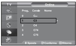 SAMSUNG LE27S71B - Ordinamento dei canali memorizzati - 1
