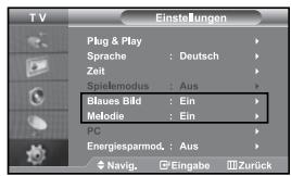 SAMSUNG LE27S71B - Anzeigen eines blauen Bildschirms / Melodie wählen - 1
