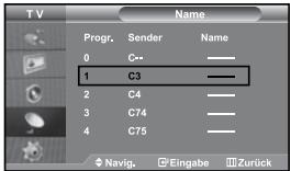 SAMSUNG LE27S71B - Gespeicherte Kanäle sortieren - 2