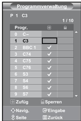 SAMSUNG LE27S71B - Programmverwaltung - 1