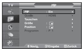 SAMSUNG LE27S71B - Bild-in-Bild-Funktion verwenden (PIP) - 1