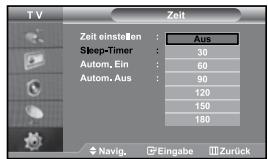 SAMSUNG LE27S71B - Uhrzeit einstellen und anzeigen - 2