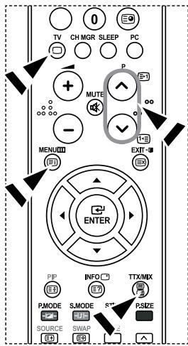 SAMSUNG LE27S71B - Visualización de informaciones del teletexto - 1