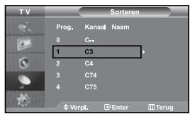 SAMSUNG LE27S71B - Opgeslagen kanalen sorteren - 1