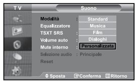 SAMSUNG LE27S71B - Modifica dello standard audio - 1