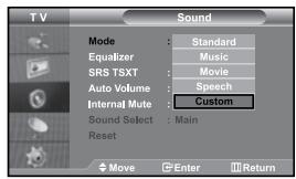 SAMSUNG LE27S71B - Changing the Sound Standard - 1