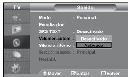SAMSUNG LE27S71B - Ajuste del volumen automáticamente - 1
