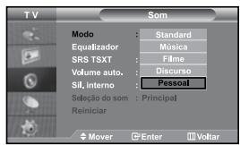 SAMSUNG LE27S71B - Escolher o som Padrão - 1