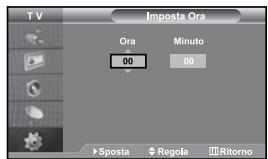 SAMSUNG LE27S71B - Configurazione e visualizzazione dell'ora attuale - 1