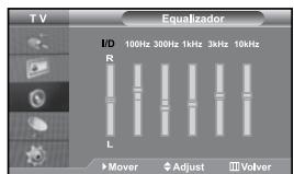 SAMSUNG LE27S71B - Ajuste de los parámetros de sonido - 1