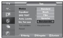 SAMSUNG LE27S71B - Tonwiedergabestandard ändern - 1