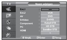 SAMSUNG LE27S71B - De namen van de ingangsbron bewerken - 1