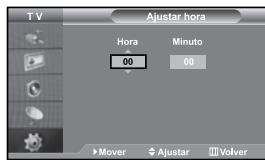 SAMSUNG LE27S71B - Configuración y visualización de hora actual - 1