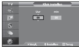 SAMSUNG LE27S71B - De huidige tijd instellen en weergeven - 1
