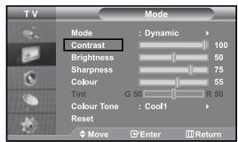 SAMSUNG LE27S71B - Adjusting the Custom Picture - 1