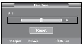 SAMSUNG LE27S71B - Fine Tuning Channel Reception - 1
