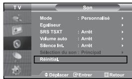 SAMSUNG LE27S71B - Rétablir les paramètres de son par défaut - 1